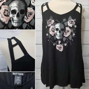Skull and roses tank top